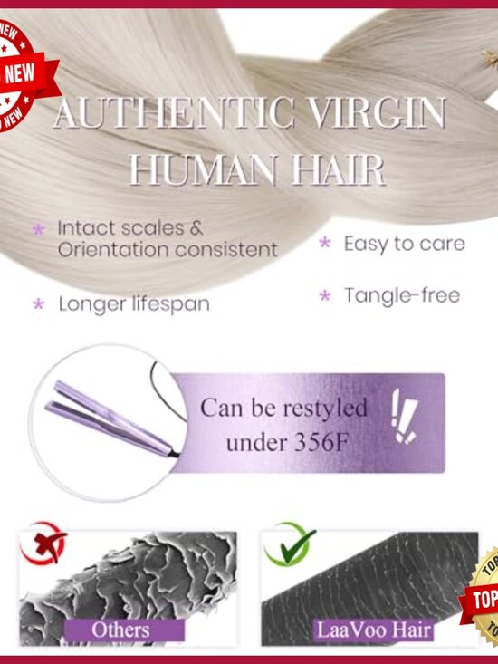 24 Inch Human Hair Extensions 50g U Tip K Tip Heat Resistant